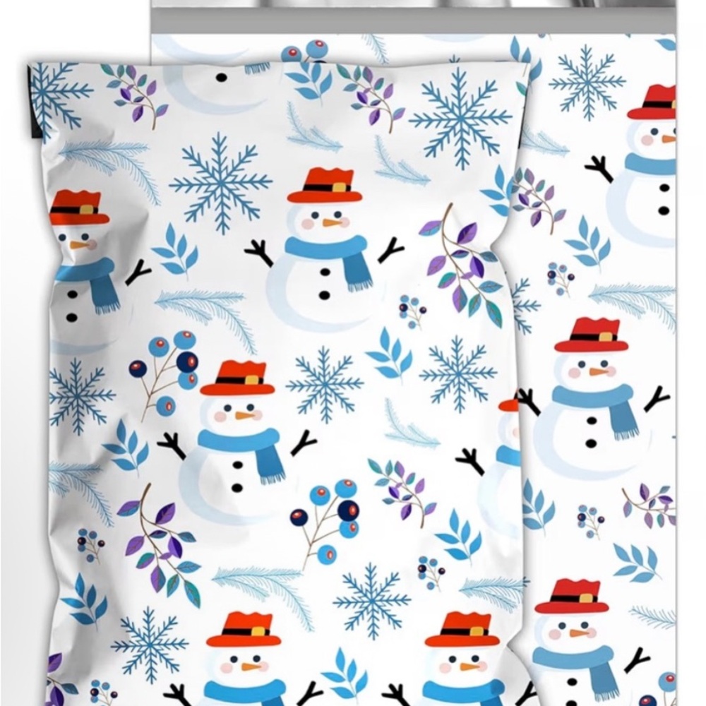 Festive Snowman Polymailers 12 10”x13”